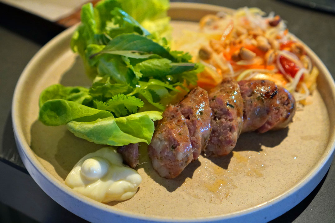 roasted Thai pork sausage