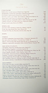 Vernick Fish Wine List: Sparkling, White