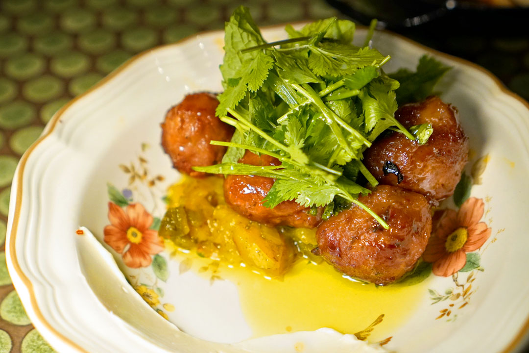 Pineapple Glazed Pork Meatballs