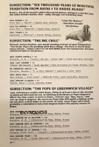 Albi Wine List: Subsection: 'Six Thousand Years of Beautiful Tradition from Areni-1 to Andre Gassi', Subsection: 'The Big Chill', Subsection: 'The Pope of Greenwich Village'