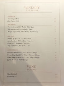 El Cielo Wines by the Glass List