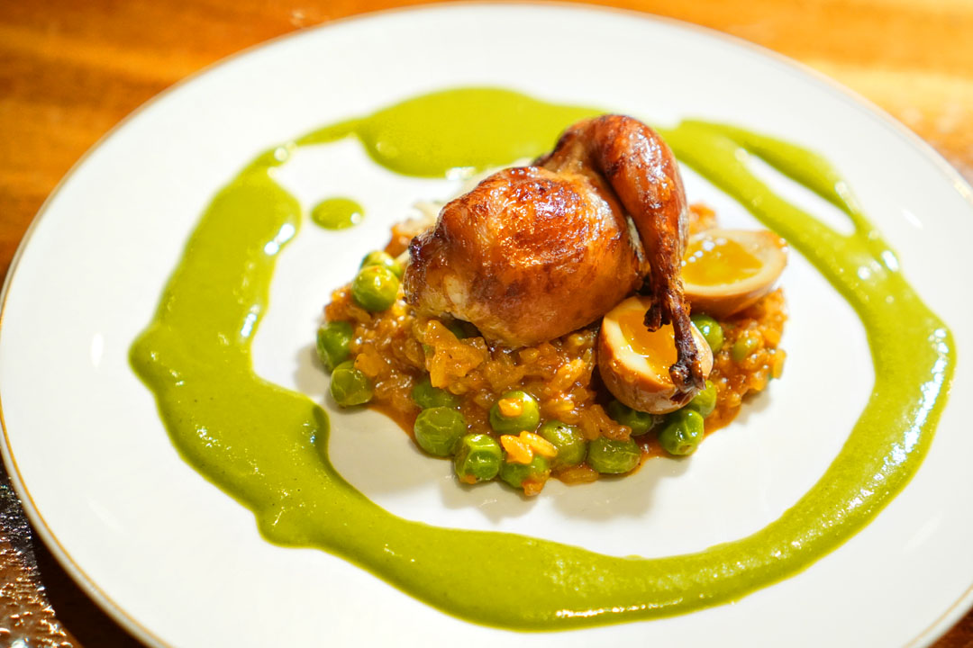 Quail, Wild Onion & Rice