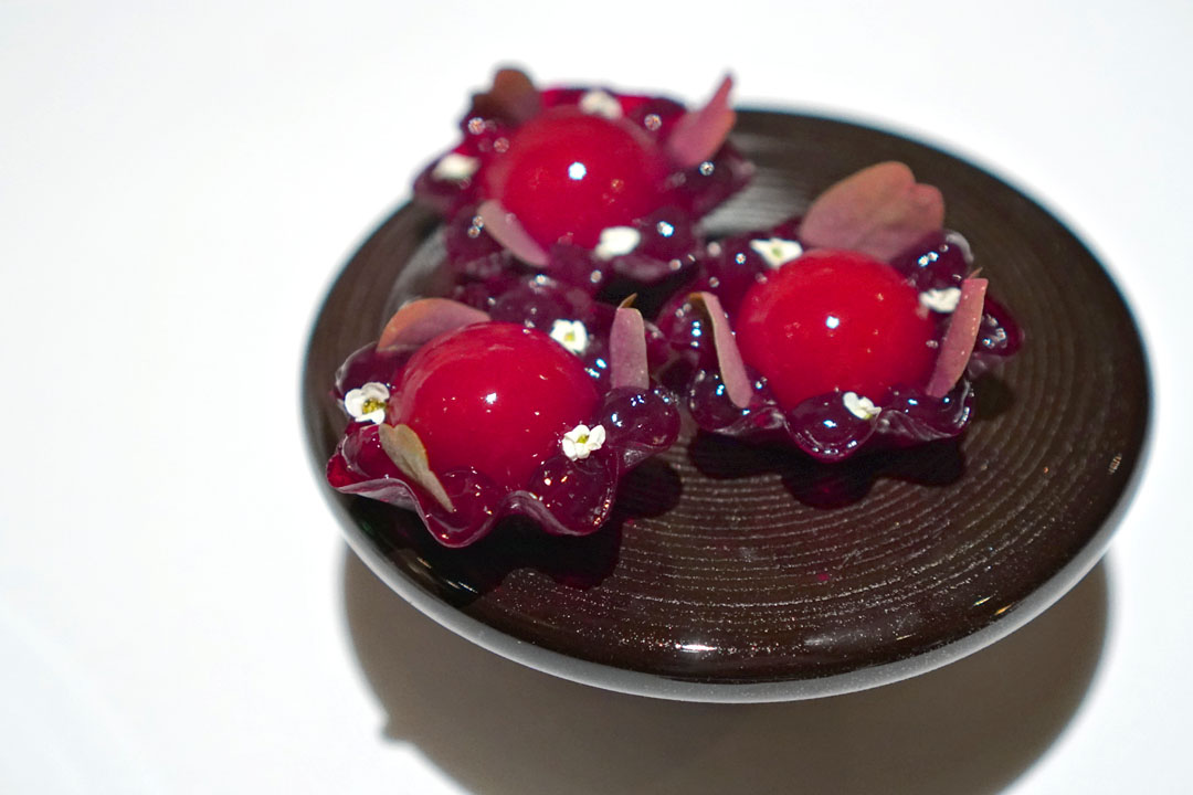 Berry-Beet Tartelette, Verjus, Vanilla