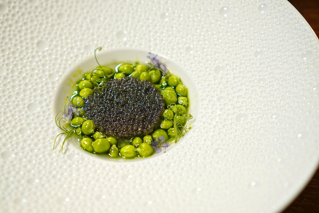 Gold Selection Caviar med nye ærter og persille