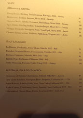 Ikoyi Wine List: White