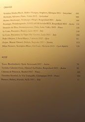 Ikoyi Wine List: Orange / Rosé