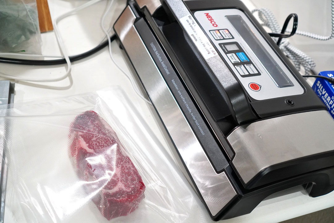 Vacuum Sealing Steak