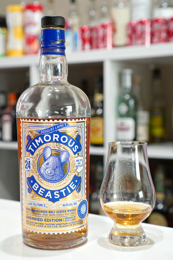 Douglas Laing Timorous Beastie 24 Year Old Highland Blended Malt Scotch Whisky Sherried Edition