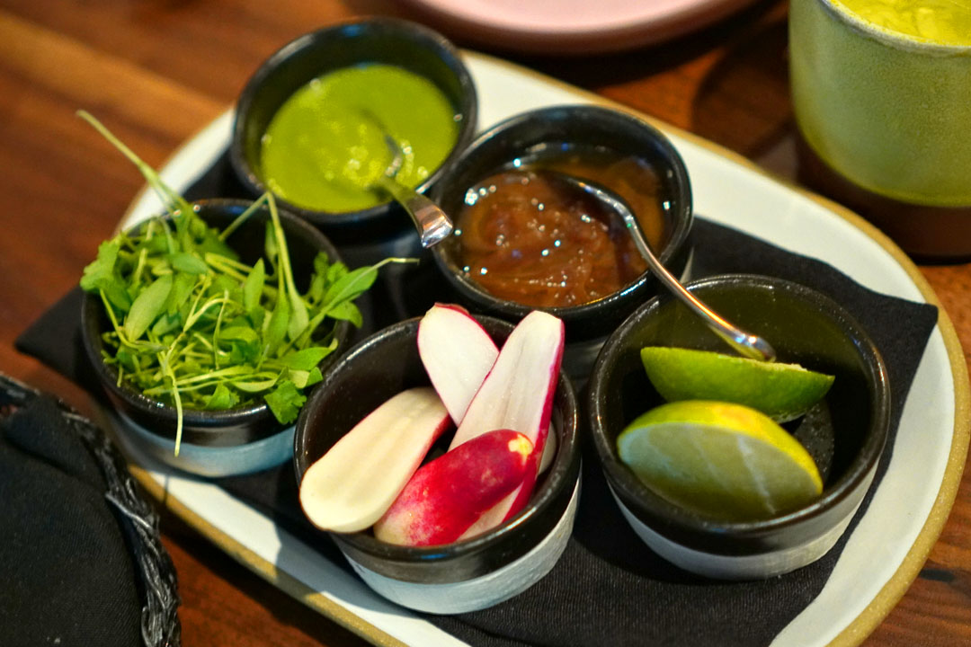soy onion & salsa verde (And Accompaniments)