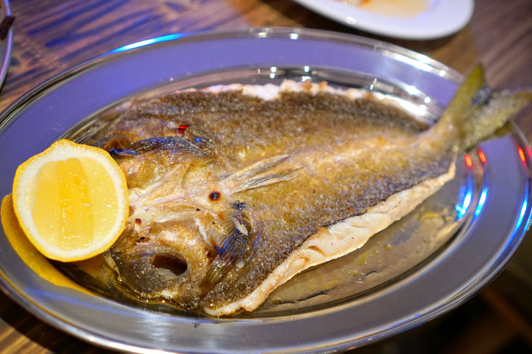 whole-grilled whitefish in the lords water