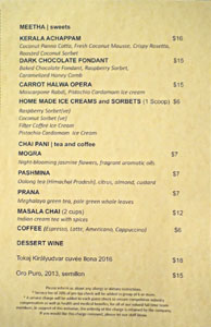 Baar Baar Dessert Menu