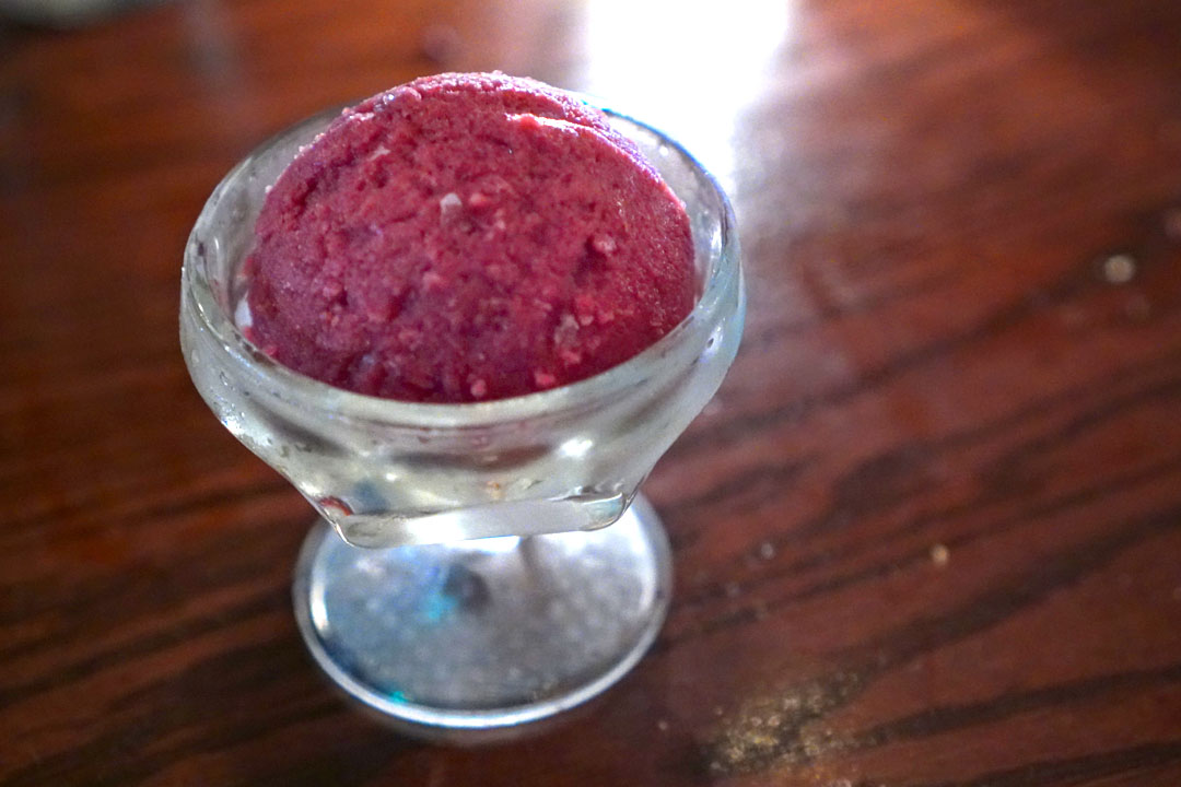 Morello Cherry Sorbet + Pedro Ximinez Sherry Float