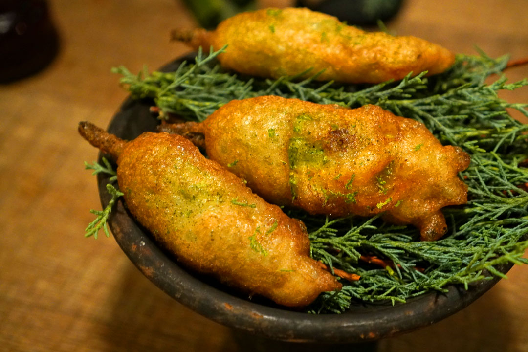 CRISPY SQUASH BLOSSOMS