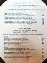 Lustig Wine List: Grüner Veltliner, Riesling