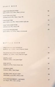 In Bloom Beer List