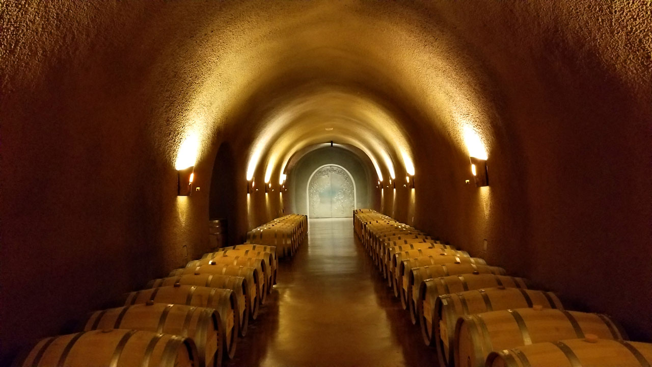 Barrel Hallway Towards Entrance