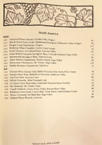 Chez Panisse Wine List: North America