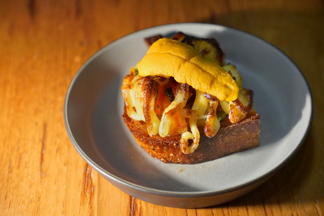 Golden Heirloom Tomato Toast