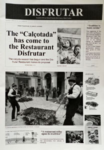 Disfrutar Calçot Newspaper, Page 1