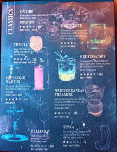 Paradiso Cocktail List: Classics