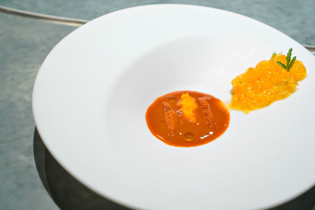 Sea Urchin | Green mandarin risotto, pumpkin and sea urchin