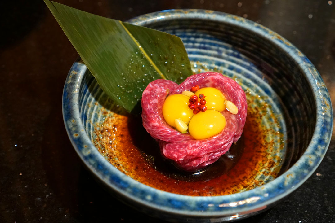 Wagyu Yukke ~ Marinated raw wagyu ~