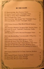 Amour Wines by the Glass List