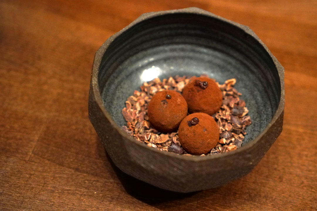 'the less obvious parts of the squab' – liver and bitter chocolate