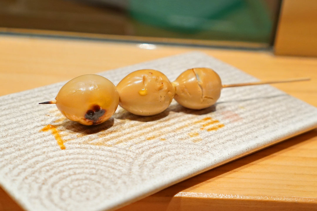 uzura -smoked quail eggs-