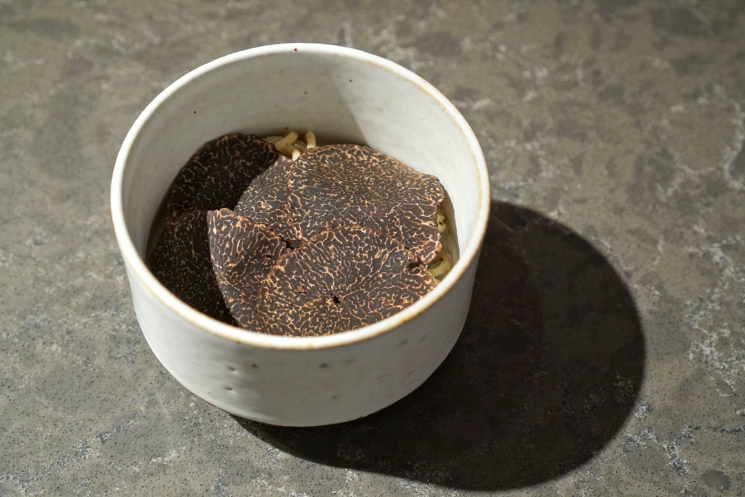 winter truffle, nate's olive oil, perilla noodle