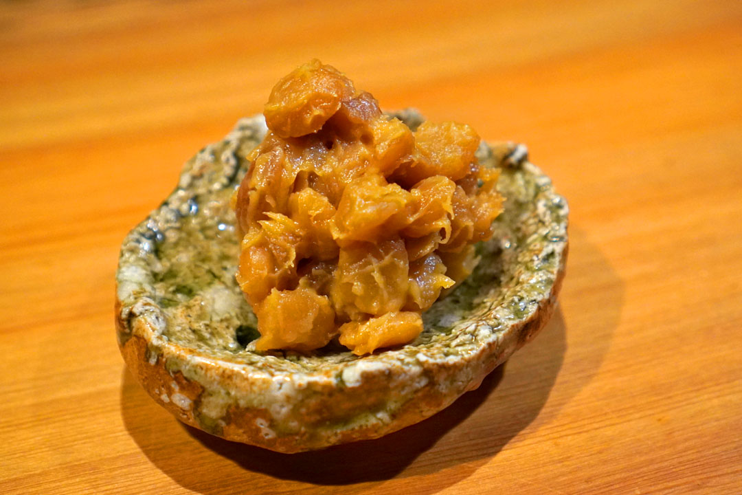 spanish almonds, white miso
