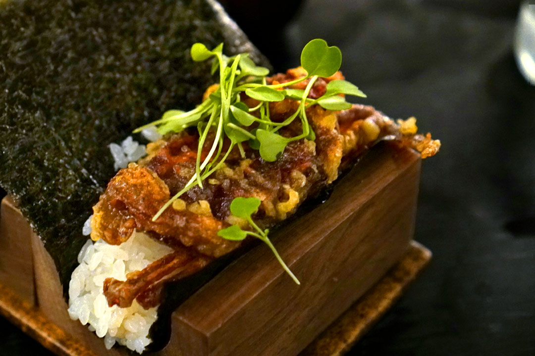 Soft Shell Crab & Kaiware